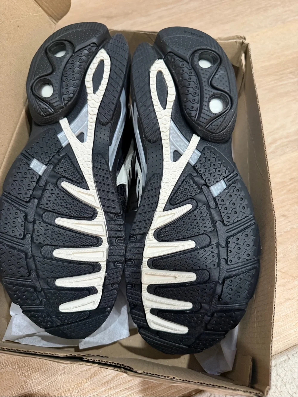 adidas Black Sneakers with White Stripe Accents